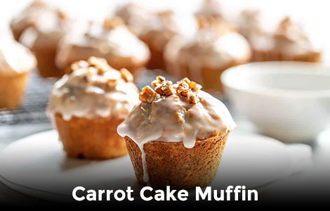 Carrot Cake Muffins Served at Mastro Desserts West Calder 