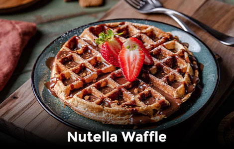 Nutella Waffles Served at Mastro Desserts West Calder 