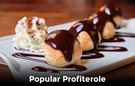 Popular Profiteroles Served at Mastro Desserts West Calder
