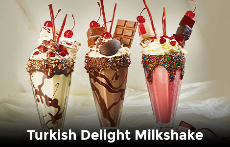  Turkish Delight Milkshakes Served at Mastro Desserts West Calder 